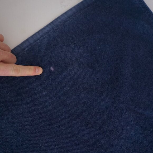 Vintage Ralph Lauren Fragrances Navy Bathing/Swimming 100% Cotton Towel - Picture 8 of 10